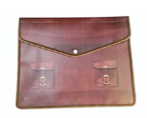 Leather Conference File Bag