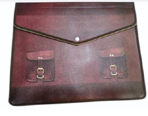 Leather Conference File Hand Bag Folder - Tear-Resistant Material, Spacious Design, Various Color Options | Ideal for Document Carrying