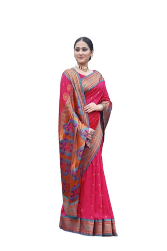 Pethani Silk Saree - Color: Pink