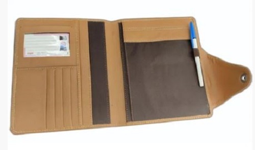 Plain PU Leather Conference File