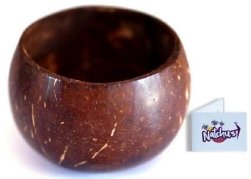 Polished Coconut Shell Round Bowl - 5 Inch | Premium Quality Natural Material Eco-Friendly Handcrafted Design Weather Resistant Durable Structure