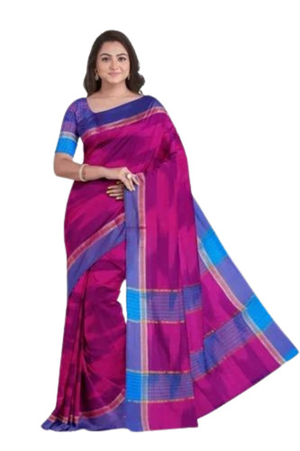 Pure Cotton Saree - 6.3 m Length with Blouse Piece, Multicolor Printed Design, Lightweight and Breathable, Very Good Quality, Dry Clean Only