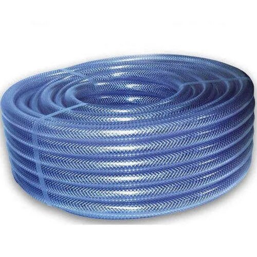 PVC Braided Hose Pipe - 6mm to 75mm Diameter, Transparent Color | 30m/50m/100m Length, Ideal for High Water Content Liquids in Industrial Applications