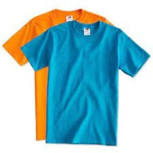 Round Neck T-Shirt - Cotton Fabric, Available in Sizes S, M, XL , Comfortable Fit with Short Sleeves and Variety of Colors