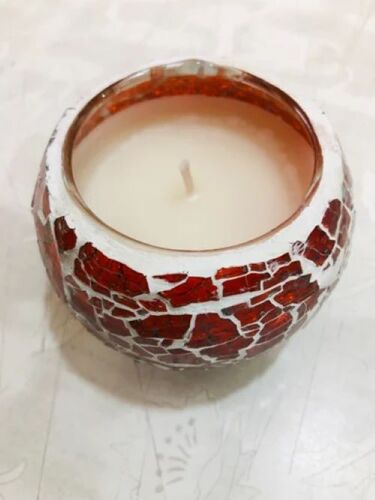 Round Shape Premium Glass Candle