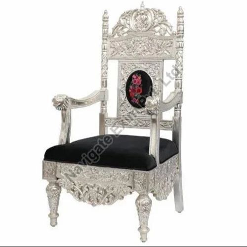 Silver Antique Carved Chair