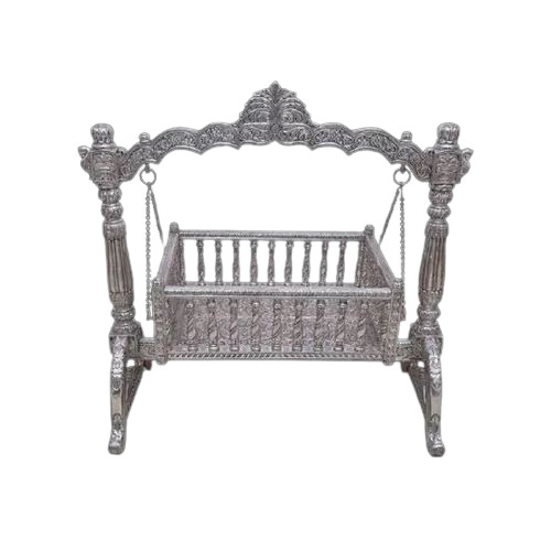 Silver Baby Cradle