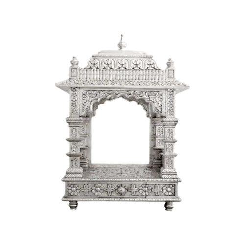 Silver Coated Wooden Temple