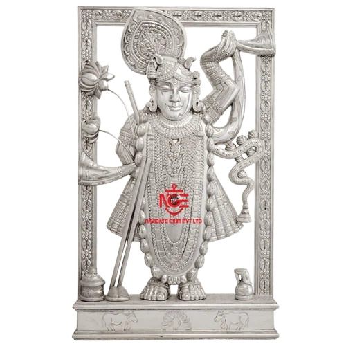 Silver Shreenathji Nathdwara Statue