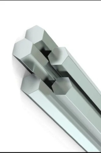 Stainless Steel Hexagon Bar - Durable Corrosion Resistant, High Strength Polished Finish | Silver-Grey Steel Bars for Industrial Applications