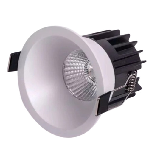 LED Deep Cob Light - 12W, Metal Round Design, Warm White 3000K Light Color, IP33 Rated, Perfect for Home, Hotels, and Offices