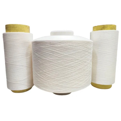 Bamboo Spun Yarn - 60s Plain Bright Lustre, Eco-Friendly, Durable, White for Textile Knitting