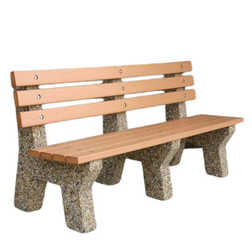 Backrest Concrete Bench