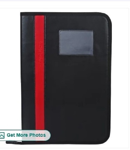 Black Leather File Folder - Premium Quality Leather Easy to Carry and Clean | Ideal for Long-Term Document Storage Perfect for Gifting