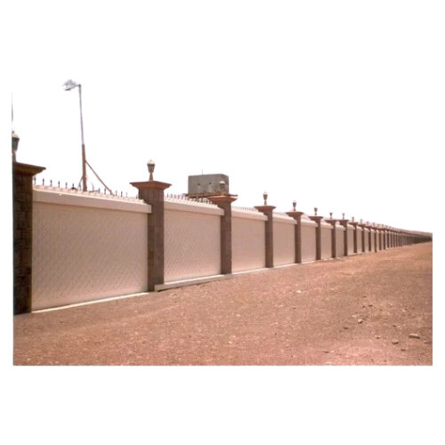 Concrete Compound Wall - 2 Inch Thickness, 5 to 10 Feet Height | Natural Finish, Durable Precast Design