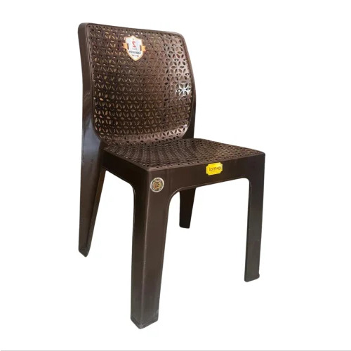 Dark Brown Plastic Garden Chair