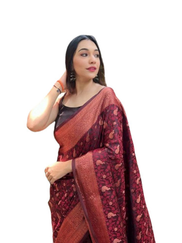 Designer Soft Silk Saree - 100% Art Silk, 6.3 m Length with Blouse Piece, Multicolor Printed Pattern, Light Weight, Breathable, Dry Clean Only, Ideal for Party Wear in Summer and Winter