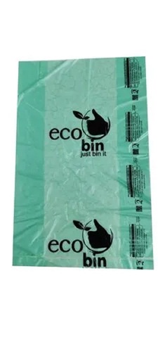 Eco Bin Compostable Garbage Bag - PE Material 19x21 Inches | Eco-Friendly Disposable for Efficient Garbage Collection