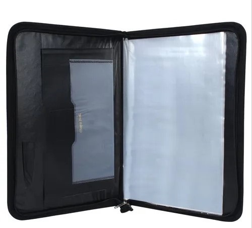 Executive Black Leather Files and Folders