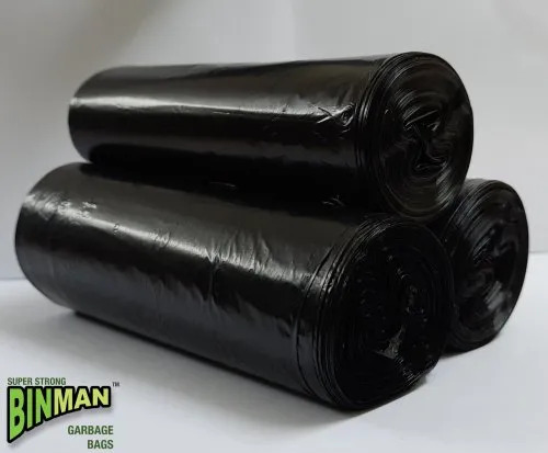 Garbage Bags On Roll - Pe Material, 19x21 Inches Size, Black Color | Eco-friendly, Disposable Solution For Garbage Collection