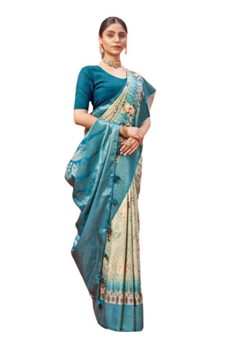 Georgette Saree - Color: Blue