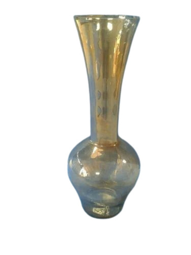 Golden Flower Vase - New Glass Bottle Shape Decoration | Customizable Sizes, Good Quality