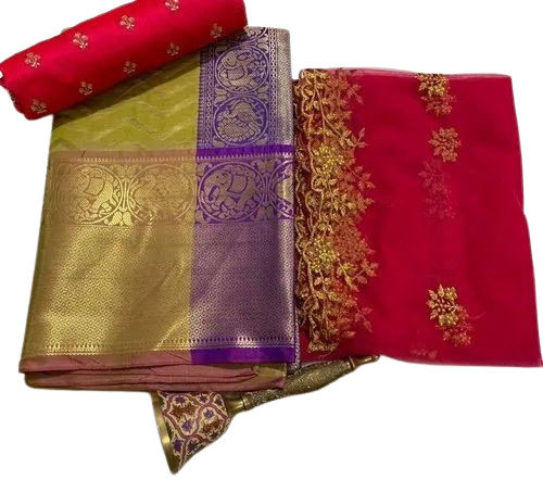 Kanchipuram Weaving Silk Saree