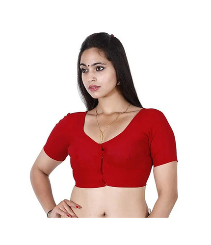 Ladies Blouse - Cotton M/L/XL Size Maroon Color | Anti Wrinkle Breathable Quick Dry All Season Regular Fit