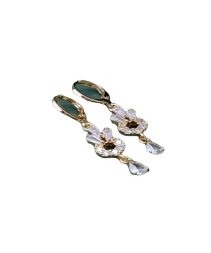 Fancy Antique Drop Earrings - Yellow Gold with Other Stones, Ideal for Party and Wedding Wear for Women