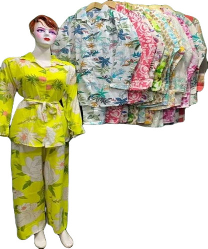 Ladies Multicolor Cotton Co-Ord Set - Regular Fit, Full Sleeves | Breathable, Quick Dry, No Fade, Printed Pattern