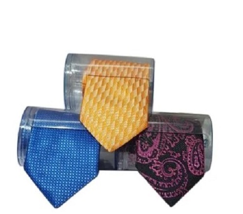 Men's Office Tie - Standard Size, Various Colors | Wrinkle Free, Comfortable Wear, No Color Fade, Ideal For Gifting