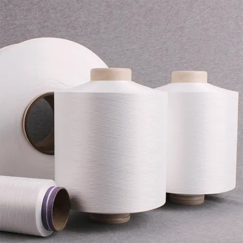 Nylon 20/7 Semi Dull Crimp Yarn - 100% Nylon, Plain Pattern, Eco-Friendly & Durable - Bright White for Textile Industry