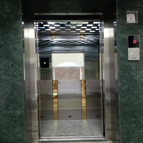 Passenger Elevator - Stainless Steel, 1.5m/s Speed, Rectangular Silver Design | Noise-Free, User-Friendly, Heavy-Duty, High Efficiency, Shock and Rust Resistant