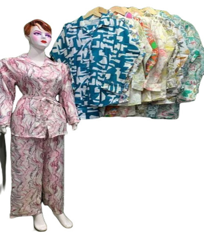 Pink Cotton Co-Ord Set - Regular Fit, Full Sleeves, Summer Collection | Breathable, Quick Dry, No Fade, Printed Pattern