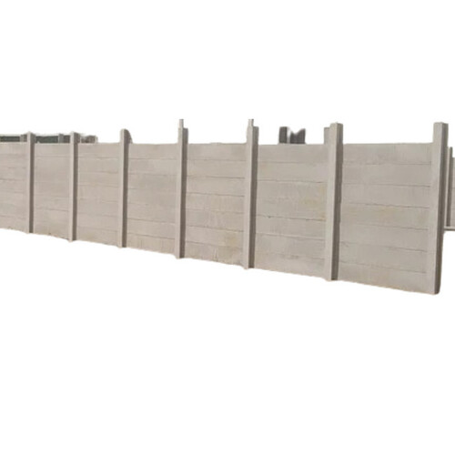 Precast Compound Boundary Wall - Rcc Material, 50 Mm Thickness, Grey Color, Instant Installation, Matte Surface Finish | Durable For Boundary Wall & Site Office Usage