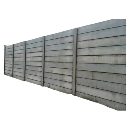 Precast Boundary Wall - RCC, 50 mm Thickness, Matte Grey Finish | Panel Build Design