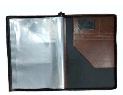 PU Leather File Folder - Tear Resistant Material, Spacious Design, Various Colors Available - Easy to Carry, Plain Pattern