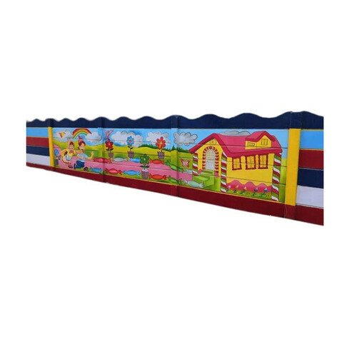 RCC Compound Wall - 50MM Thick Multicolour Panel Build | Durable Precast Design for Boundary Wall & Site Office