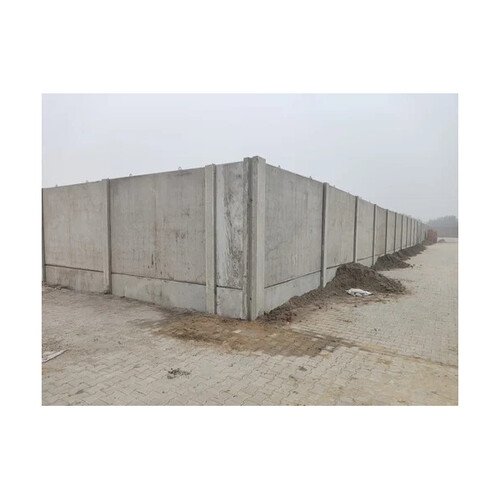 Readymade Cement Wall - RCC, 6 in x 6 in Size, Grey Color, 50MM Thickness | Durable, Precast Walls for Boundary and Site Office Use