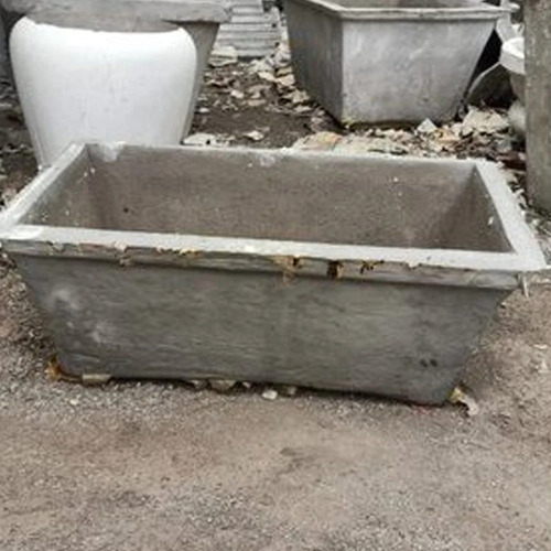 Rectangular Cement Pot 