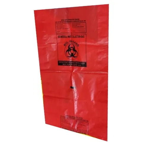 Red Biohazard Waste Disposable Bags