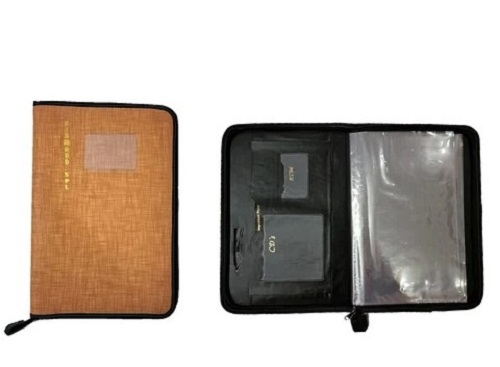 Rexine Portfolio File Folder - Rexine Material, Various Sizes Available | Lightweight, Easy to Clean, Ideal for Document Organization and Gifting