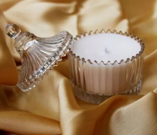 Scented Candle Jar - Paraffin Wax, 2 Piece Set | Smooth Finish, Color Changing, Rich Aroma, Soft Glow, Luxurious Feel, Long Burn