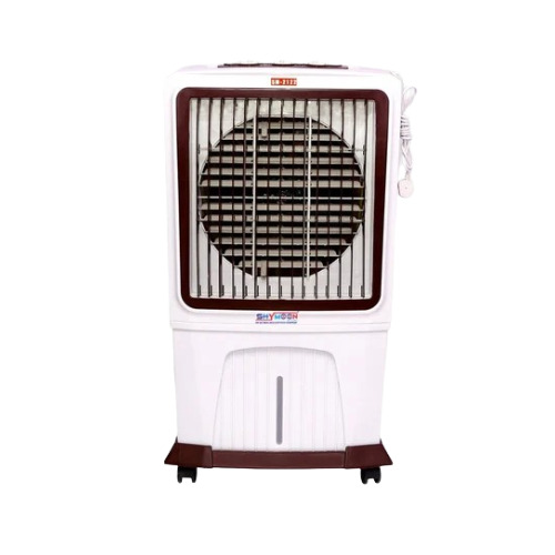 Tower Air Cooler - Plastic 65L Tank Capacity, 40ft Air Throw Coverage | Features Manual Cleaning, Available in Green, White, Blue, Brown, Black, Floor Standing with Easy Movable Castor Wheels