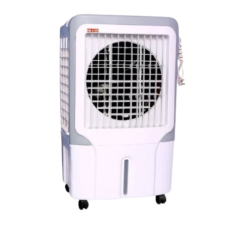 Shymoon Tower Air Cooler - 60L Plastic Tank Capacity, 40ft Air Throw Coverage, Manual Cleaning, Floor Standing Design, Available in Black, White, Blue