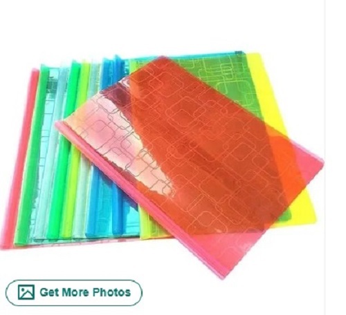 Transparent Plastic Stick File - Lightweight Tear-Resistant Material Various Sizes Available Easy to Clean and Carry