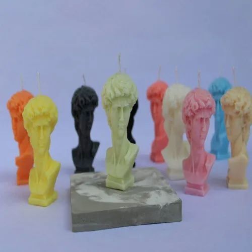 Wax David Sculpture Scented Candle