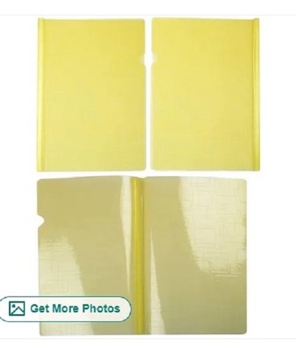 Yellow Transparent Plastic Stick File - Various Sizes Available, Lightweight Tear-Resistant Material, Perfect for Gifting and Document Organization