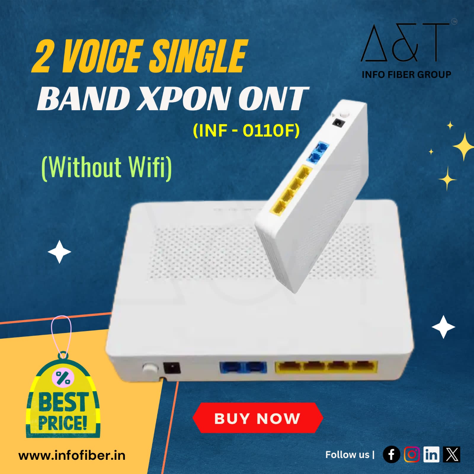 2 Voice Single Band Xpon Onu