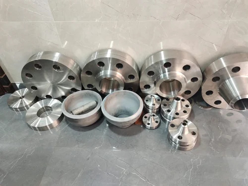 904L Stainless Steel Flange - Round Shape, Silver Color | Highly Pure, Durable, Rust Free, Corrosion Resistant